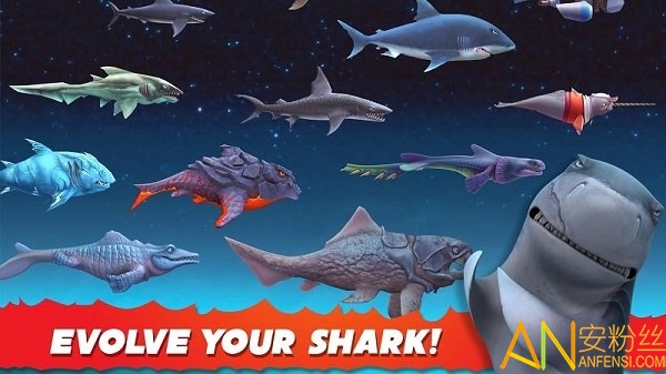 饥饿鲨进化变色鲨无限金币版下载