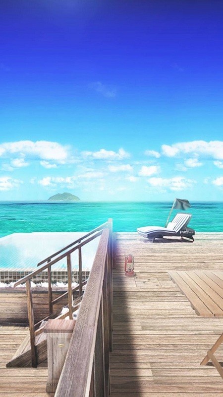 马尔代夫美丽的水上别墅手机版