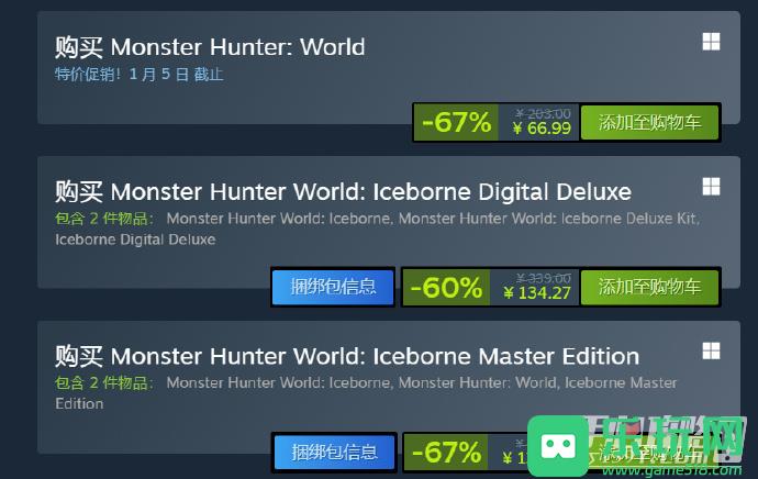 《怪物猎人：世界》Steam在线人数破13万 达近三年最高