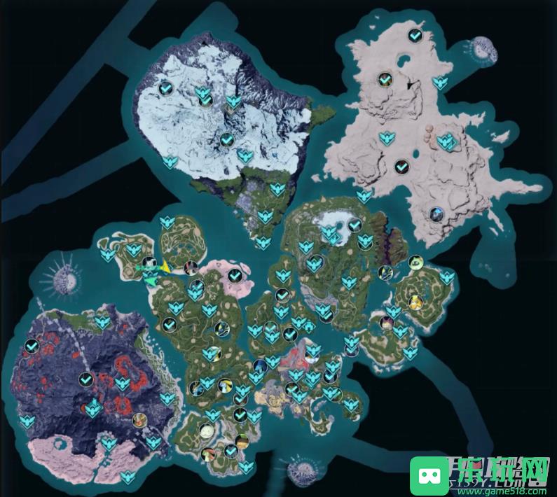 《幻兽帕鲁》全点位地图解锁攻略